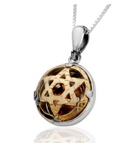 5 Metals Star of David Pendant